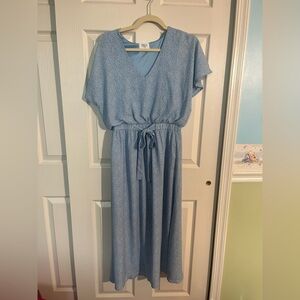 Elegant Blue Women's Dress